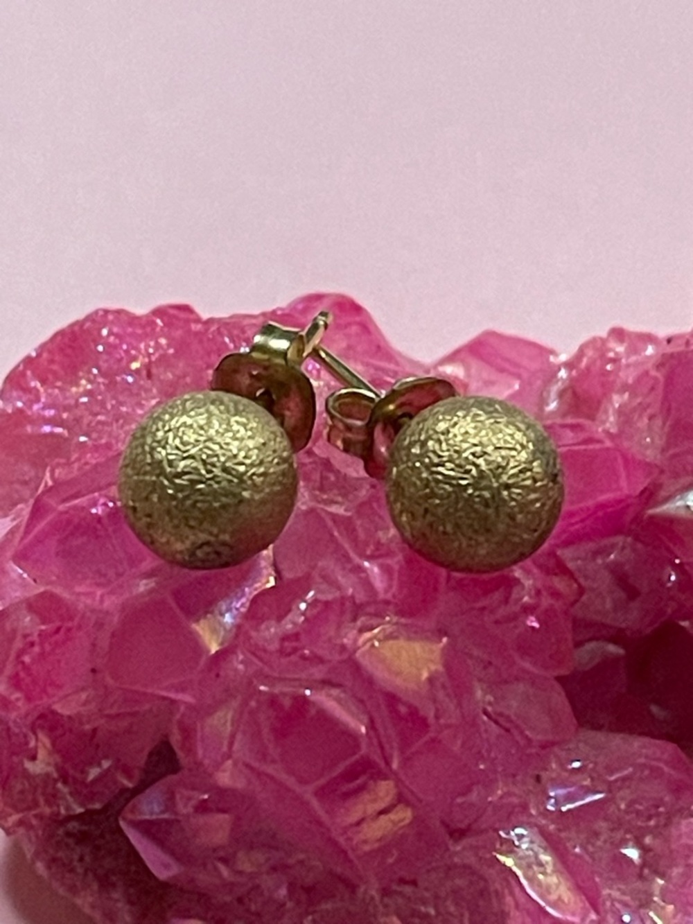 Vintage PPC 14K Gold Filled Ball Stud Pierced Earrings #9619